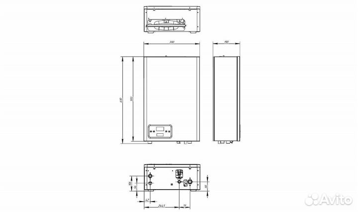 Настенный электрический котел Arderia E24 v3