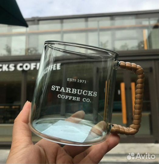 Кружка starbucks прозрачная 473мл