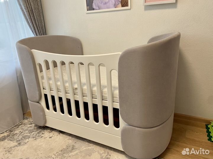 Детская кроватка трансформер ellipse kidi soft