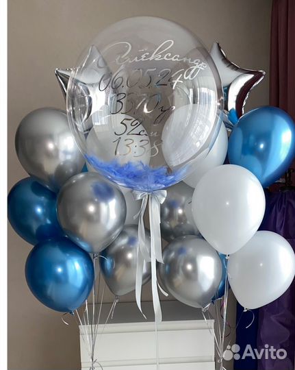 Воздушные шары на выписку из роддома с доставкой