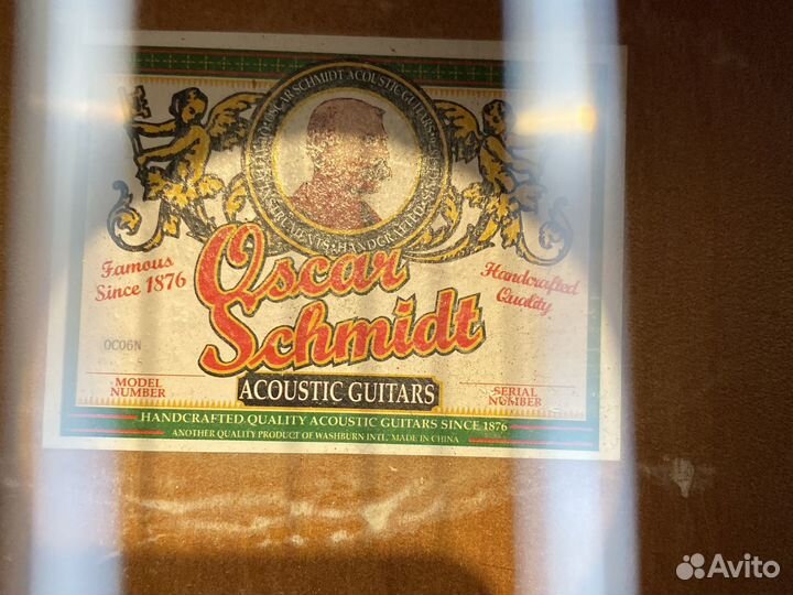 Классическая гитара Oscar Schmidt OC06N