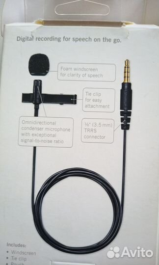 Микрофон петличный конденсаторный shure Motiv