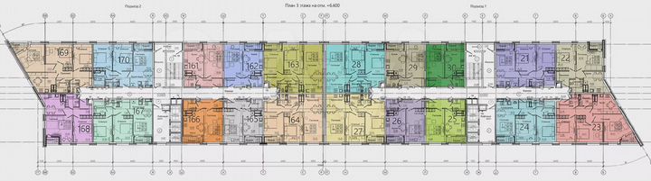 3-к. квартира, 67 м², 4/15 эт.