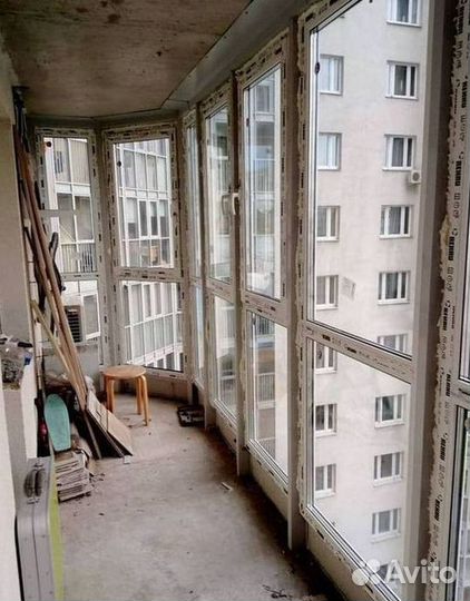 Остекление окон и балконов пвх