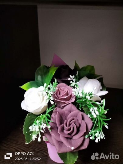 Букет цветов из мыла