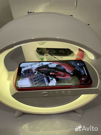 Умная колонка беспроводная зарядка часы