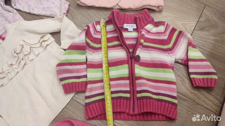 Тёплые вещи для девочки 74-80-86-92