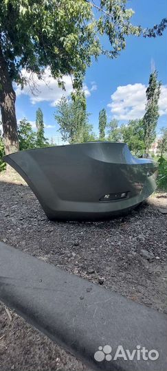 Бампер задний рено логан