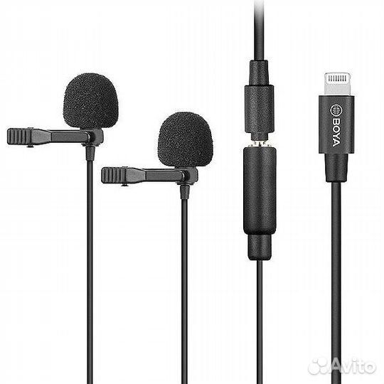 Микрофон boya BY-M2D (двойной петличный микрофон)