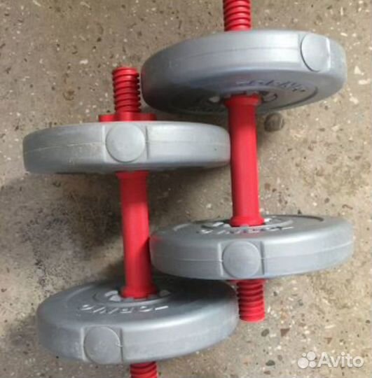 Гантели Торнео. Две штуки по 5,6 килограммов