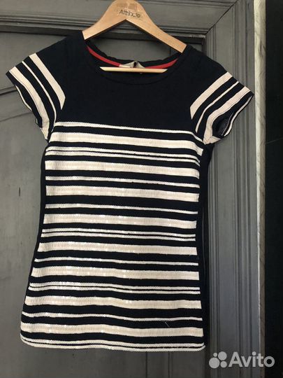 Футболка с пайетками нарядная zara