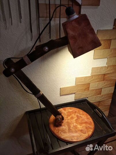 Лампа настольная ручная работа