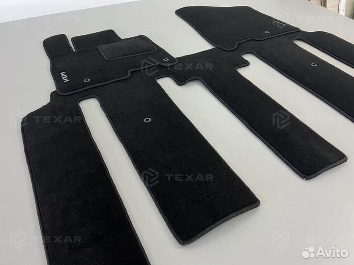 Коврики на Kia Carnival IV (минивен / ка4/ 8 мест)