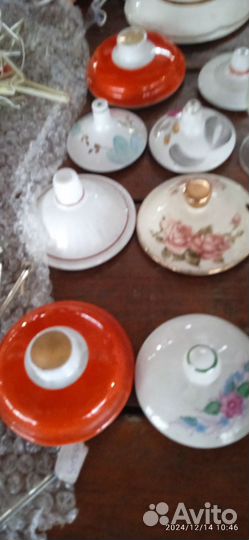 Советские крышки для чайников сахарницы