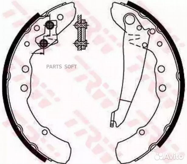 TRW GS8544 Колодки торм.бараб.230x40-ATE