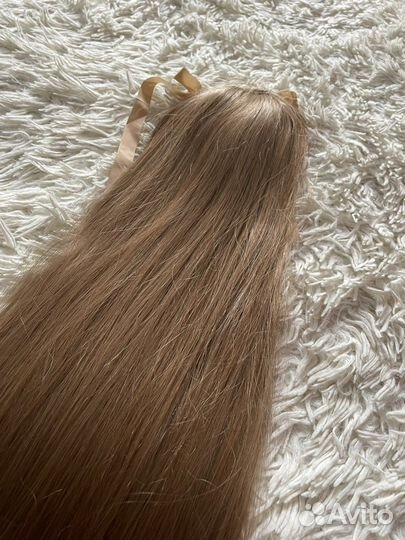 Искусственные волосы хвост на заколке