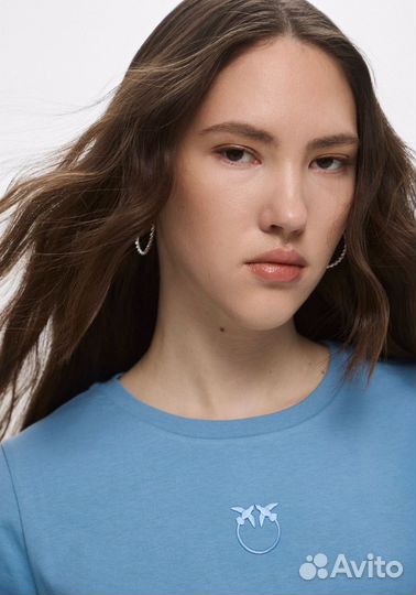 Футболка pinko с вышивкой М размер