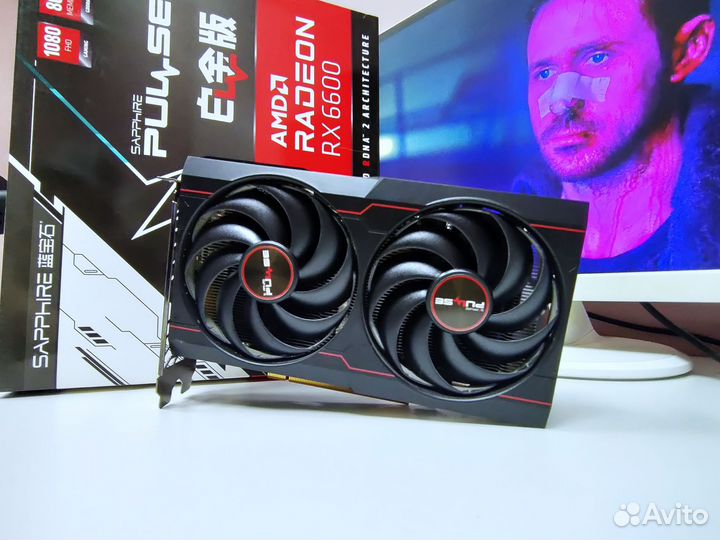 Sapphire RX 6600 pulse 8Gb (+гарантия 3 месяца)