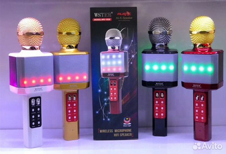 Беспроводной караоке микрофон wster 1828