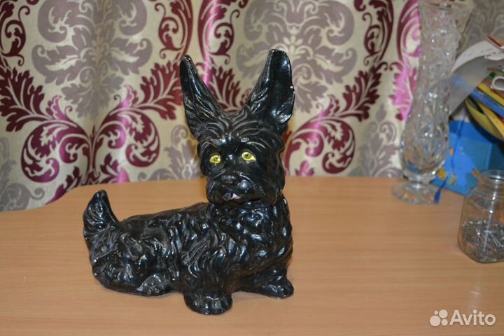 Игрушка - копилка СССР Собачка из керамики