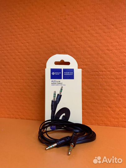 Аудиокабель AUX Dream JD40 Jack 3.5 мм 1,5м черный