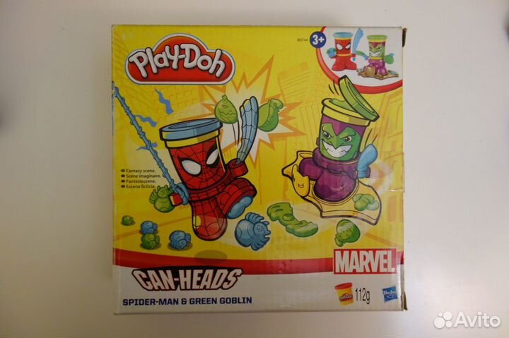 Плей До Человек-Паук и Зеленый Гоблин пластилин