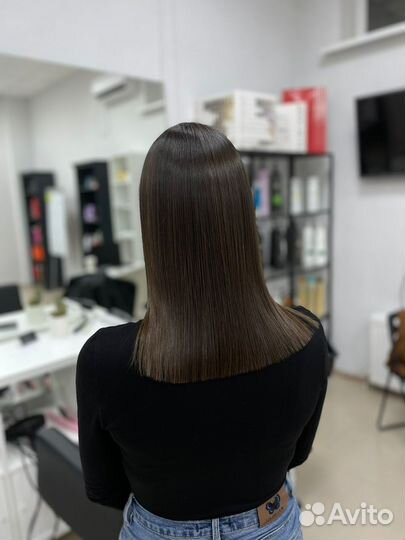 Кератиновое выпрямление волос модель