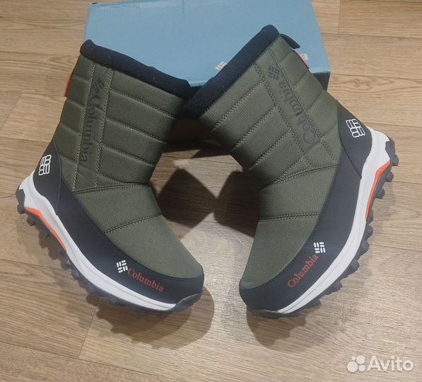 Дутики зимние новые Columbia Хаки