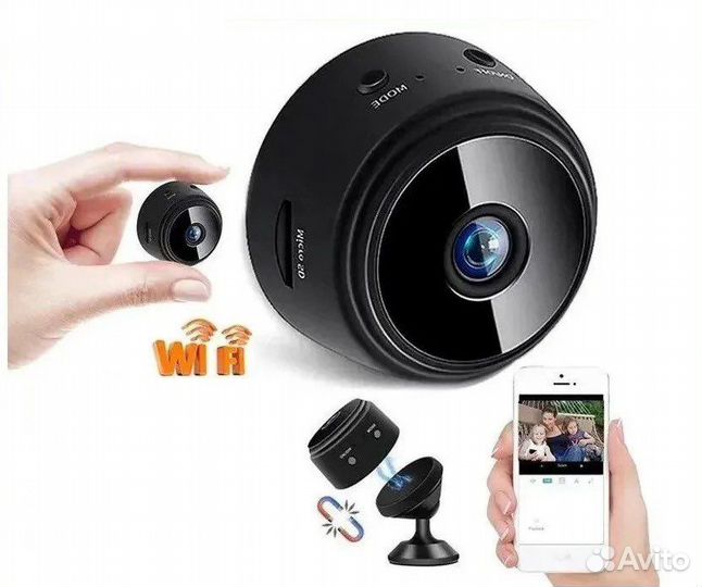 Мини камера, Видео няня A9 Wi-Fi FullHD