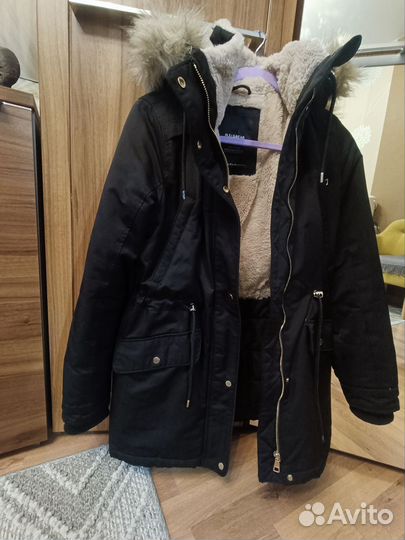 Парка зимняя рull & bear. XS