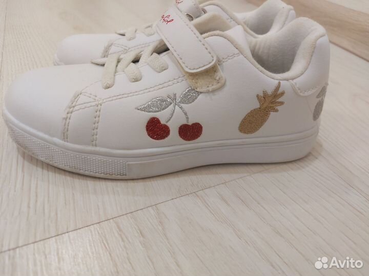 Кеды белые для девочки 29 размер