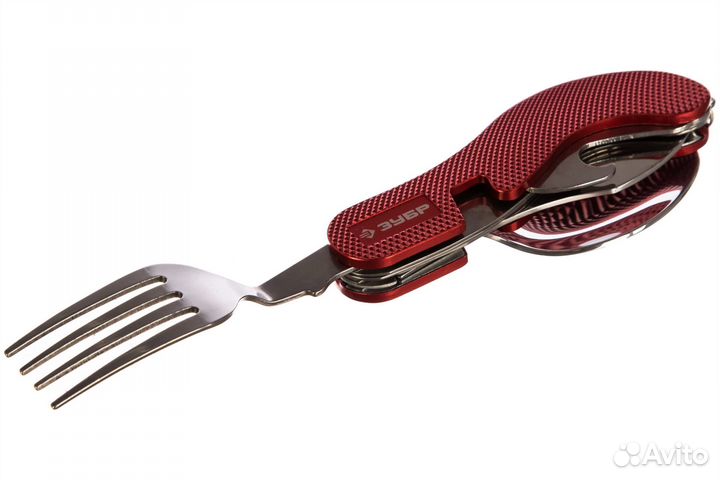 Ложка вилка нож в чехле Зубр