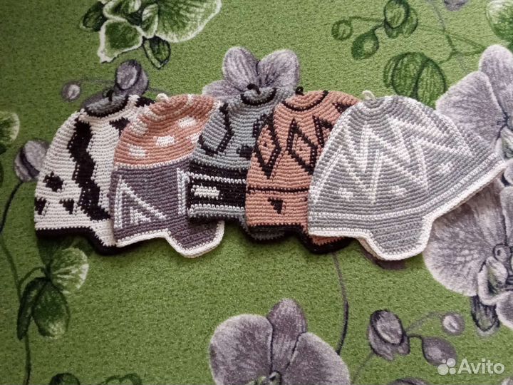 Шапка трикотажная для бани