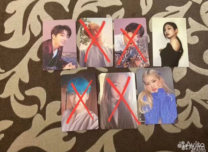 Карты bts, blackpink, aespa