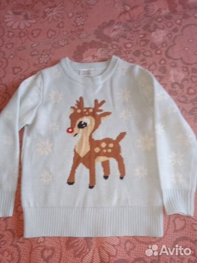 Свитер зимний новогодний для мальчика или девочки