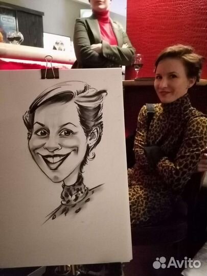 Шаржист художник на мероприятие шарж по фото
