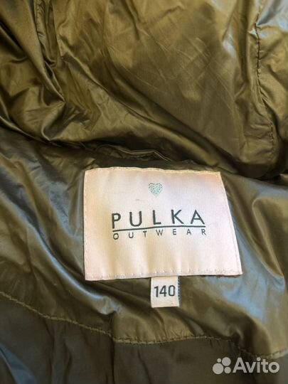 Пуховик для девочки 140