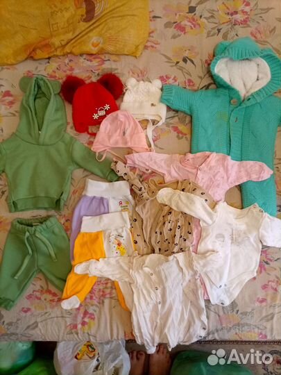 Детские вещи пакетом на девочку от 0 до года