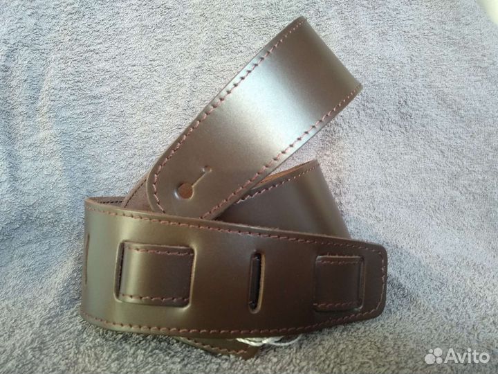 Кожаный гитарный ремень