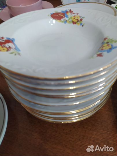 Набор тарелок фарфор СССР