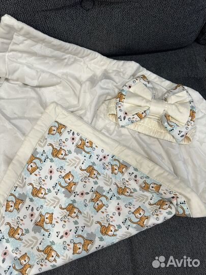 Конверт одеяло на выписку весна осень