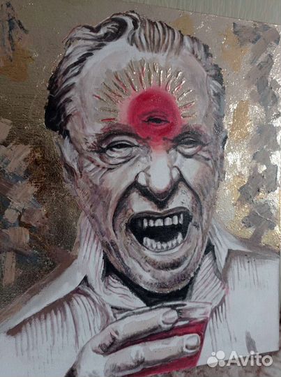 Прозрение. Холст, масло, золочение поталью