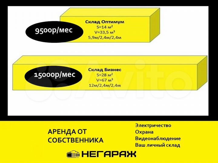 Складское помещение 14м2 контейнер 20 футов