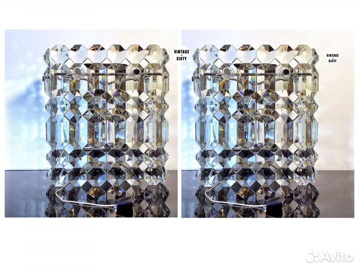 Настенный светильник бра хрустальное СССР 70-е гг
