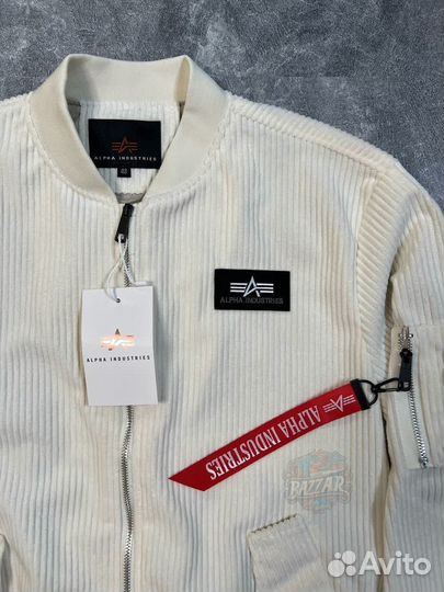 Вельветовый бомберalpha industries