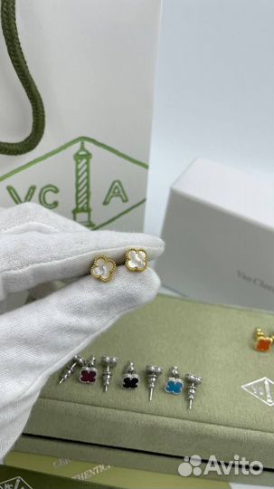 Van Cleef & Arpels серьги пуссеты премиум
