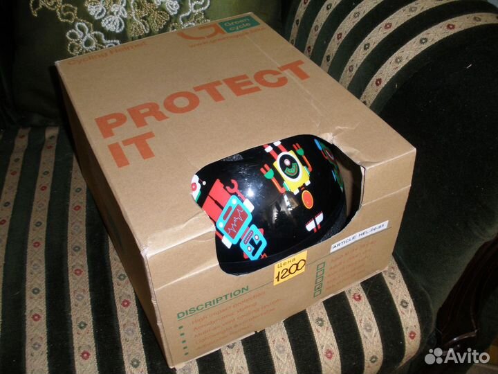 Детский велошлем Green Cycle