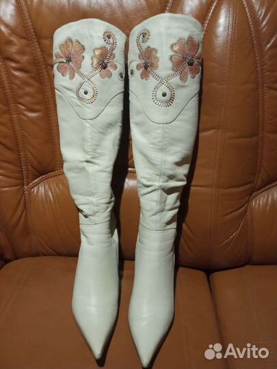 Сапоги зимние женские из натуральной кожи