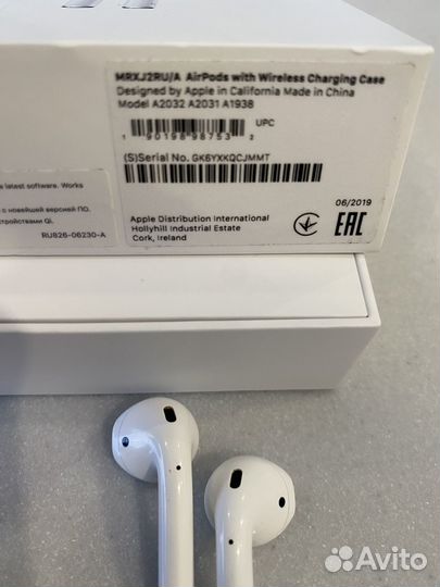 Беспроводные наушники apple airpods 2