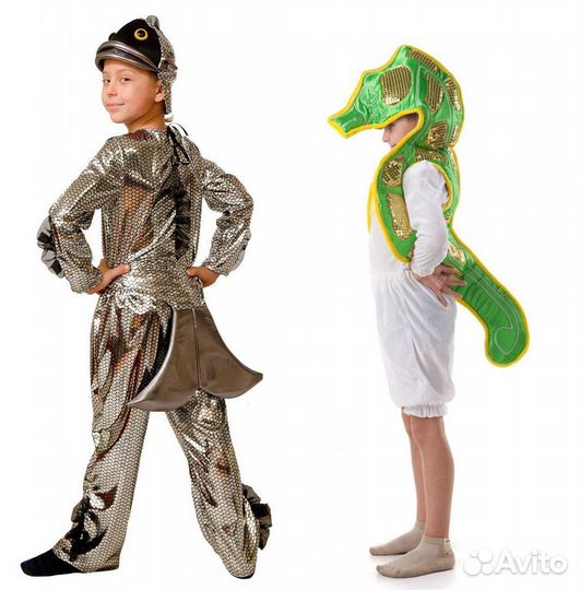 Рыбка, дельфин, осьминог, конёк, таракан, домовой